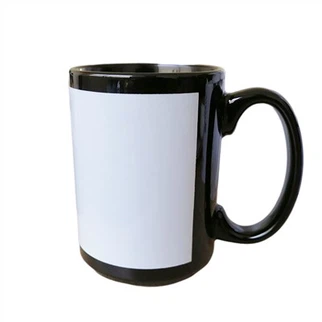 Beyaz Çıkartmalı Seramik Sihirli Kupa